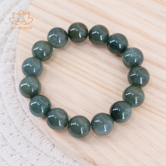 Chuỗi cẩm thạch Natural Jadeite Jade Sơn Thủy chuẩn A